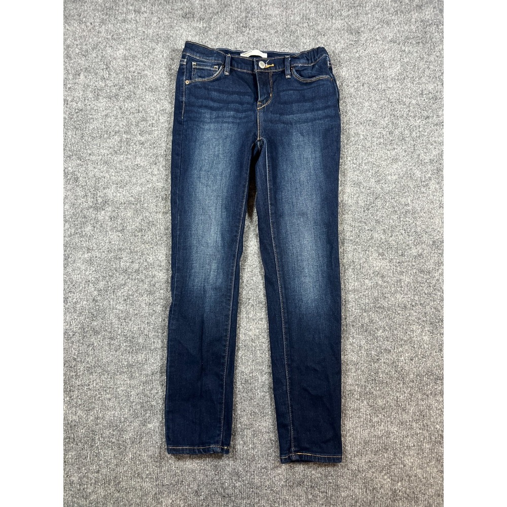 Signature By Levi's Skinny Jeans Girls 14 Blue Cotton Stretch Low Rise Dark Wash